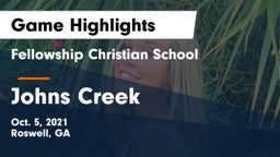 Fellowship Christian School vs Johns Creek  Game Highlights - Oct. 5, 2021