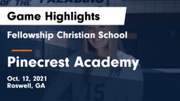 Fellowship Christian School vs Pinecrest Academy  Game Highlights - Oct. 12, 2021