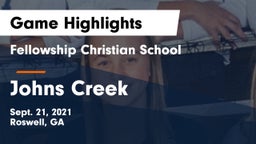 Fellowship Christian School vs Johns Creek  Game Highlights - Sept. 21, 2021