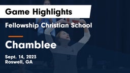Fellowship Christian School vs Chamblee  Game Highlights - Sept. 14, 2023