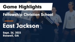 Fellowship Christian School vs East Jackson  Game Highlights - Sept. 26, 2023