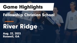 Fellowship Christian School vs River Ridge  Game Highlights - Aug. 22, 2023
