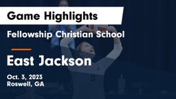 Fellowship Christian School vs East Jackson  Game Highlights - Oct. 3, 2023