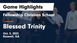 Fellowship Christian School vs Blessed Trinity  Game Highlights - Oct. 5, 2023