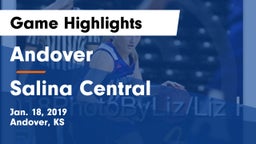 Andover  vs Salina Central  Game Highlights - Jan. 18, 2019