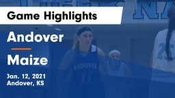 Andover  vs Maize Game Highlights - Jan. 12, 2021
