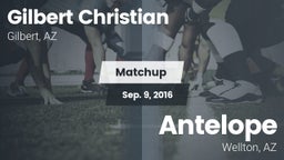 Matchup: Gilbert Christian vs. Antelope  2016
