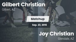 Matchup: Gilbert Christian vs. Joy Christian  2016