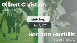 Matchup: Gilbert Christian vs. San Tan Foothills  2017