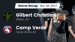 Recap: Gilbert Christian  vs. Camp Verde  2017