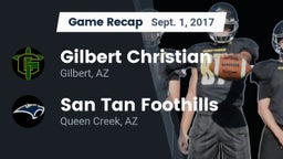 Recap: Gilbert Christian  vs. San Tan Foothills  2017