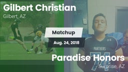 Matchup: Gilbert Christian vs. Paradise Honors  2018