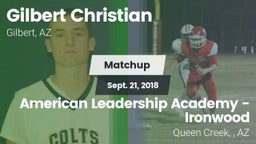 Matchup: Gilbert Christian vs. American Leadership Academy - Ironwood 2018