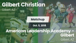 Matchup: Gilbert Christian vs. American Leadership Academy - Gilbert  2018
