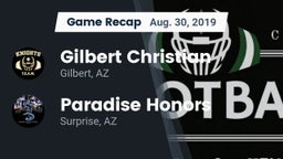 Recap: Gilbert Christian  vs. Paradise Honors  2019