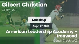 Matchup: Gilbert Christian vs. American Leadership Academy - Ironwood 2019