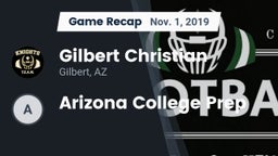 Recap: Gilbert Christian  vs. Arizona College Prep 2019