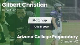 Matchup: Gilbert Christian vs. Arizona College Preparatory  2020