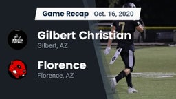 Recap: Gilbert Christian  vs. Florence  2020