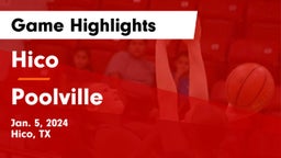 Hico  vs Poolville  Game Highlights - Jan. 5, 2024