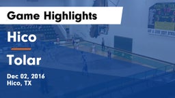 Hico  vs Tolar Game Highlights - Dec 02, 2016