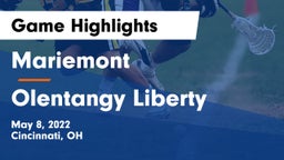 Mariemont  vs Olentangy Liberty  Game Highlights - May 8, 2022