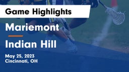 Mariemont  vs Indian Hill  Game Highlights - May 25, 2023