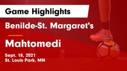 Benilde-St. Margaret's  vs Mahtomedi  Game Highlights - Sept. 18, 2021