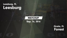 Matchup: Leesburg  vs. Forest  2016