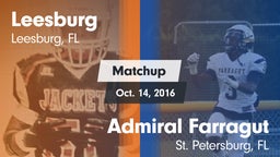 Matchup: Leesburg  vs. Admiral Farragut  2016