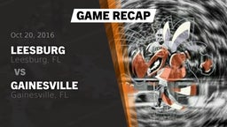 Recap: Leesburg  vs. Gainesville  2016
