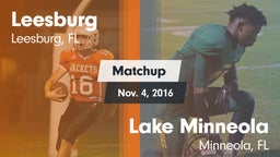 Matchup: Leesburg  vs. Lake Minneola  2016