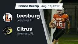 Recap: Leesburg  vs. Citrus  2017