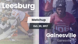 Matchup: Leesburg  vs. Gainesville  2017