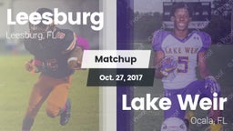 Matchup: Leesburg  vs. Lake Weir  2017