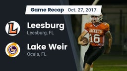 Recap: Leesburg  vs. Lake Weir  2017