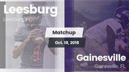 Matchup: Leesburg  vs. Gainesville  2018