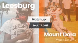 Matchup: Leesburg  vs. Mount Dora  2019