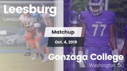 Matchup: Leesburg  vs. Gonzaga College  2019