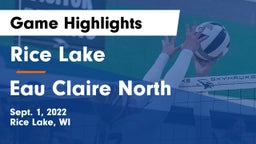 Rice Lake  vs Eau Claire North  Game Highlights - Sept. 1, 2022