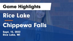 Rice Lake  vs Chippewa Falls  Game Highlights - Sept. 15, 2022