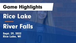 Rice Lake  vs River Falls  Game Highlights - Sept. 29, 2022