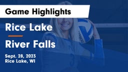 Rice Lake  vs River Falls  Game Highlights - Sept. 28, 2023