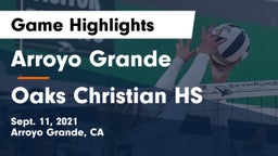 Arroyo Grande  vs Oaks Christian HS  Game Highlights - Sept. 11, 2021