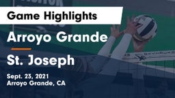 Arroyo Grande  vs St. Joseph  Game Highlights - Sept. 23, 2021
