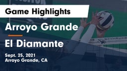 Arroyo Grande  vs El Diamante  Game Highlights - Sept. 25, 2021