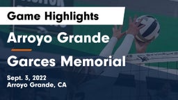 Arroyo Grande  vs Garces Memorial  Game Highlights - Sept. 3, 2022