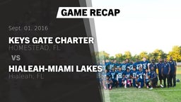 Recap: Keys Gate Charter vs. Hialeah-Miami Lakes  2016