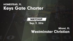Matchup: KEYS GATE CHARTER vs. Westminster Christian  2016