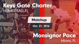 Matchup: KEYS GATE CHARTER vs. Monsignor Pace  2016